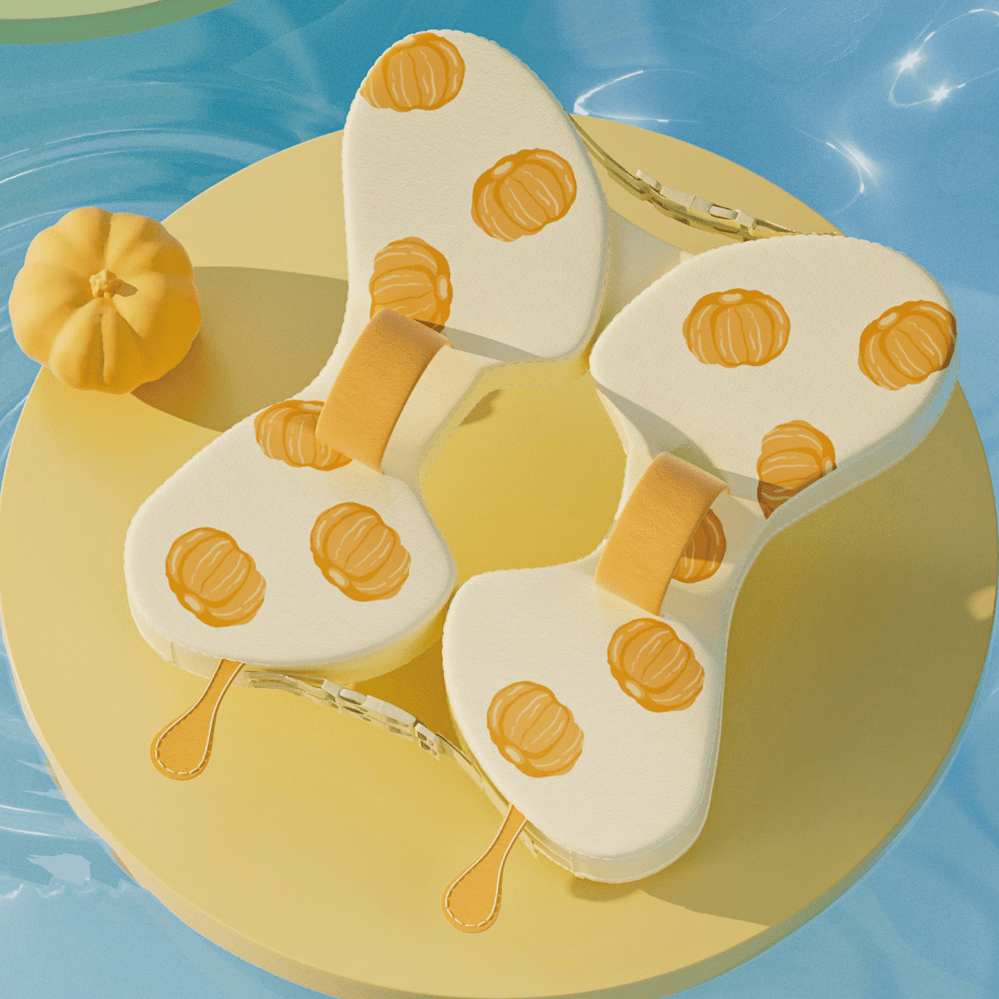 Non-Inflatable Baby Swim Armpit Float for Toddlers (1-3 Years) | Adjustable Anti-Tip Butterfly Design | Safe for Pool & Bathtub (Blue/Green)